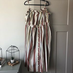 ASOS Curve Button Down Sleeveless Dress